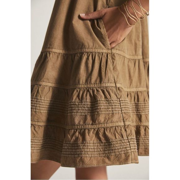 Anthropologie Pilcro Mini Cotton Swing Dress Small - Picture 3 of 5